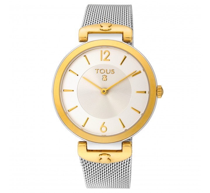 RELOJ TOUS ACERO ESTERILLA CAJA BICOLOR DORADA 200350500