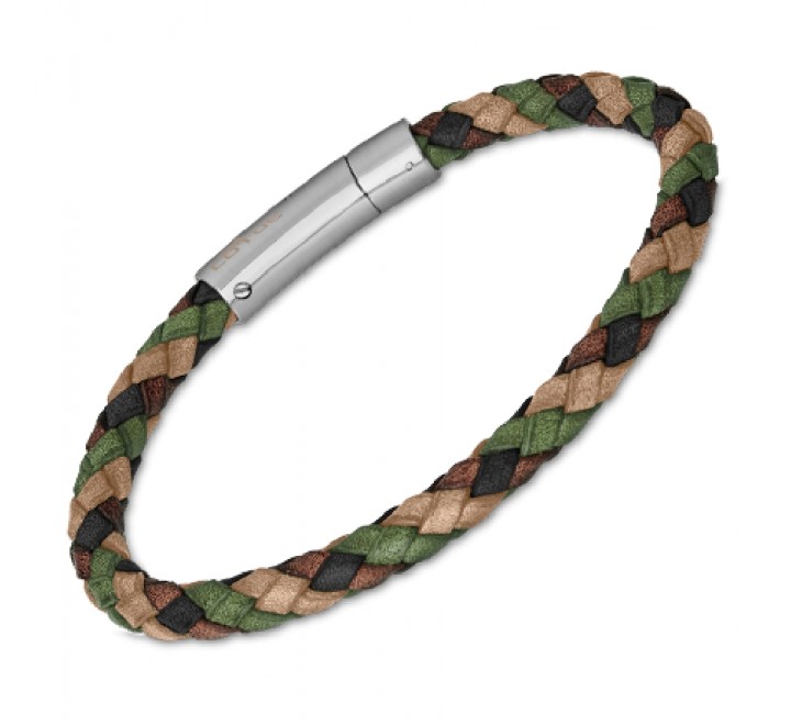 PULSERA LOTUS CUERO TRENZADO MULTICOLOR  LS2141/2/4