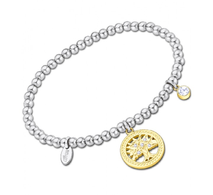 PULSERA LOTUS LS2171/2/3 ACERO BOLITAS COLGANTE ARBOL VIDA