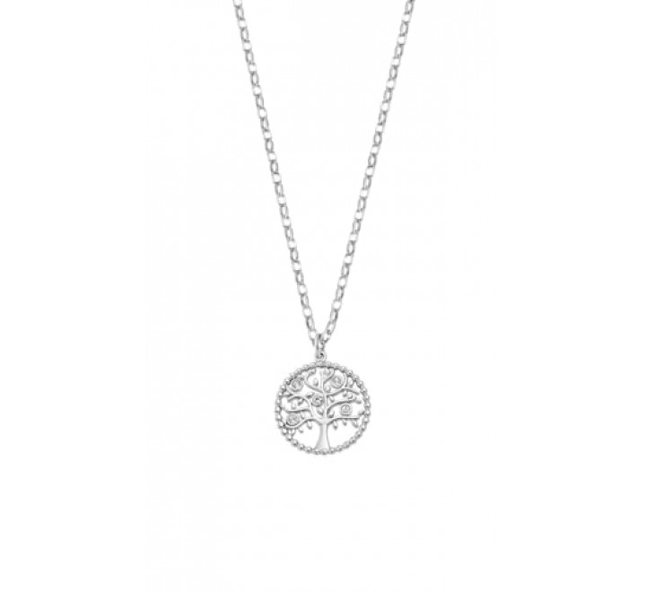 COLGANTE LOTUS DE PLATA ARBOL DE LA VIDA  LS2194-1/1