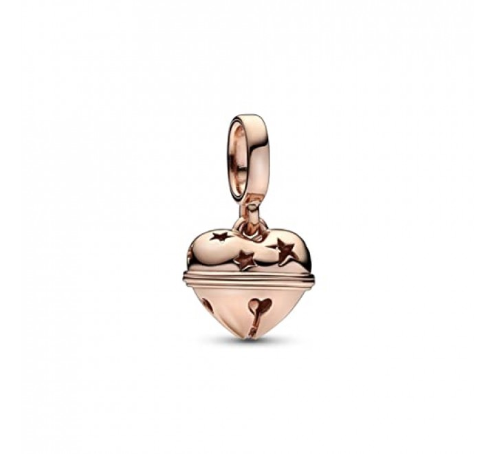CHARM PANDORA PLATA ROSADA CASCABEL NAVIDE?O 782376C00