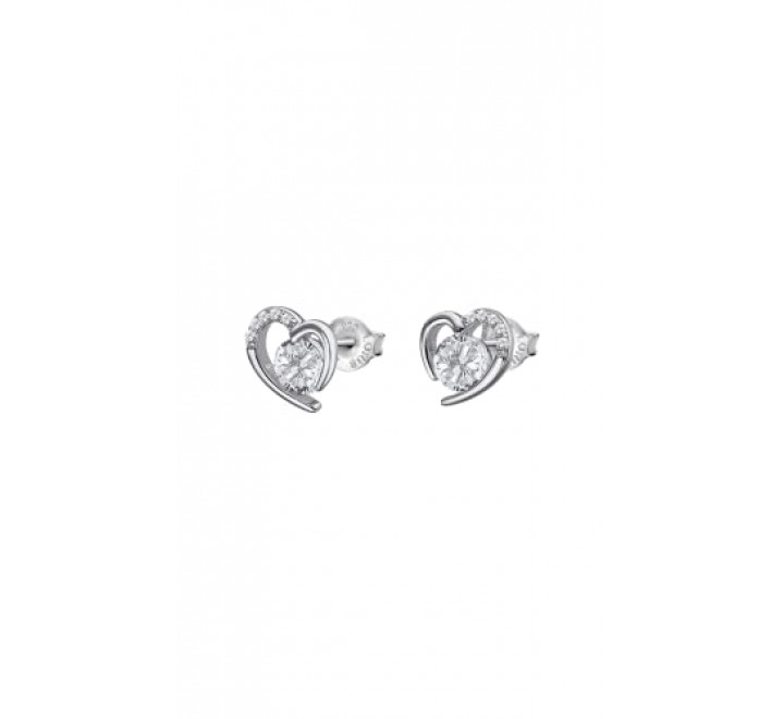 PENDIENTES LOTUS PLATA CORAZON CIRCONITAS LP3106-4/1