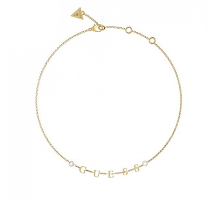 PULSERA GUESS ACERO DORADO PALABRA CIRCONITAS JUBB02226JWYGS