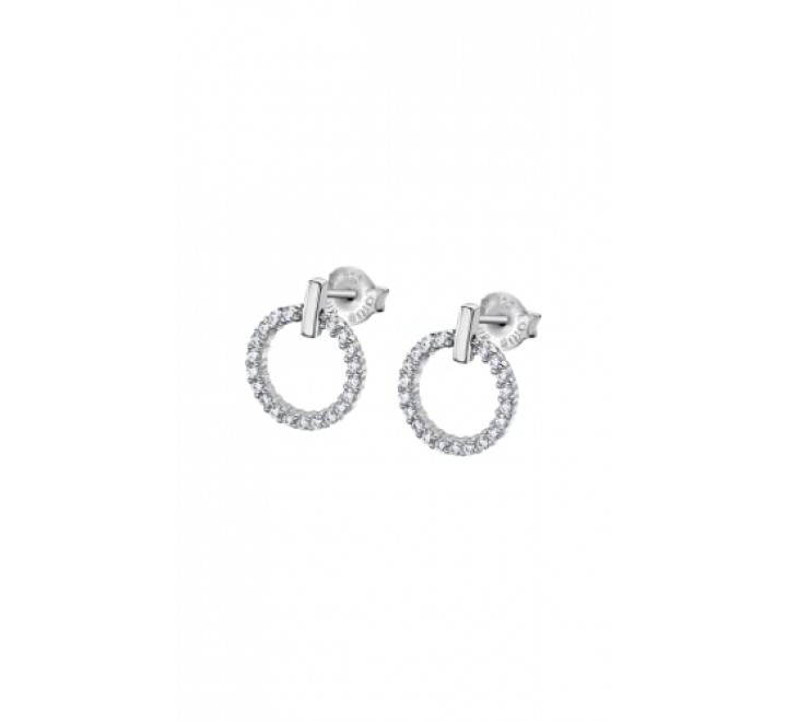 PENDIENTES LOTUS PLATA REDONDO CIRCONITAS LP3100-4/1