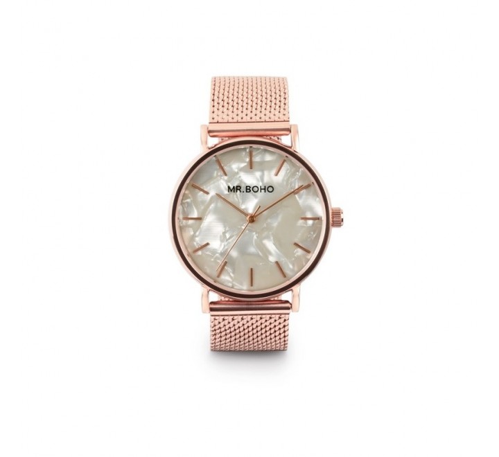 RELOJ MR BOHO MUJER ACERO ROSADO 00728801