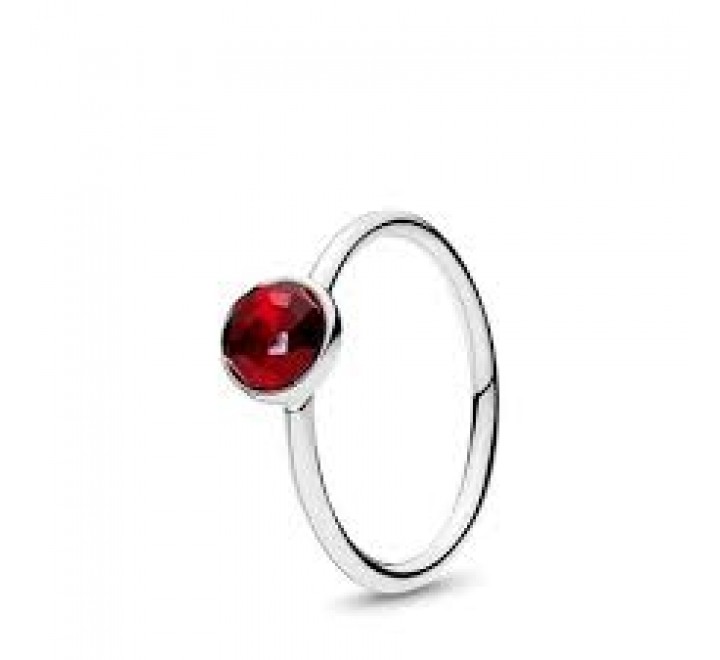 ANILLO PANDORA 191012SRU-54 N?14 PLATA RUBI