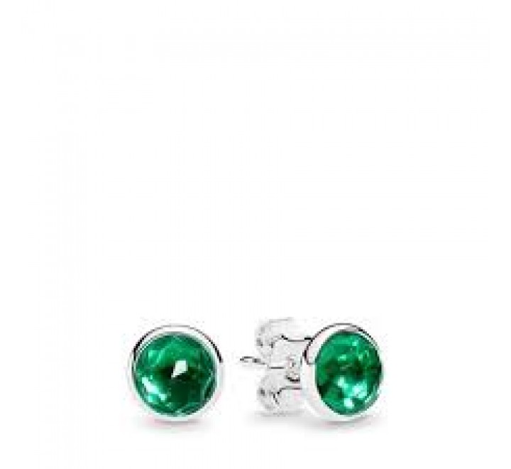 PENDIENTES PANDORA 290738NRG PLATA CRISTAL VERDE ROYAL