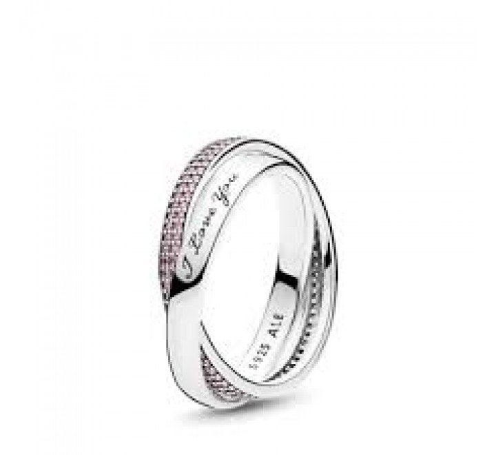Anillo PANDORA Promesa PANDORA en plata de primera ley adornado