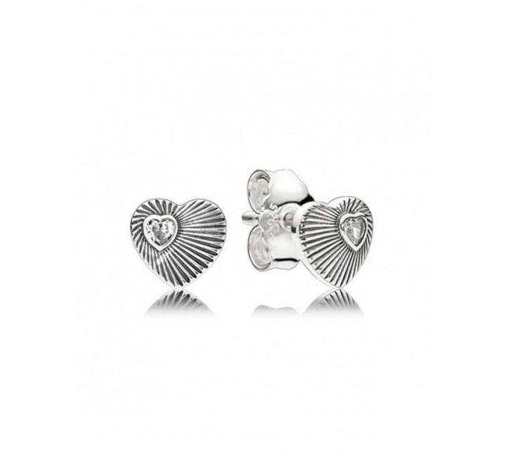 PENDIENTES PANDORA 297298CZ PLATA CORAZON CIRCONITA