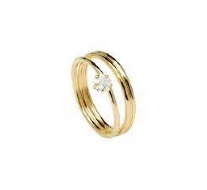 ANILLO PDPAOLA AN01-098-14 PLATA CHAPADA