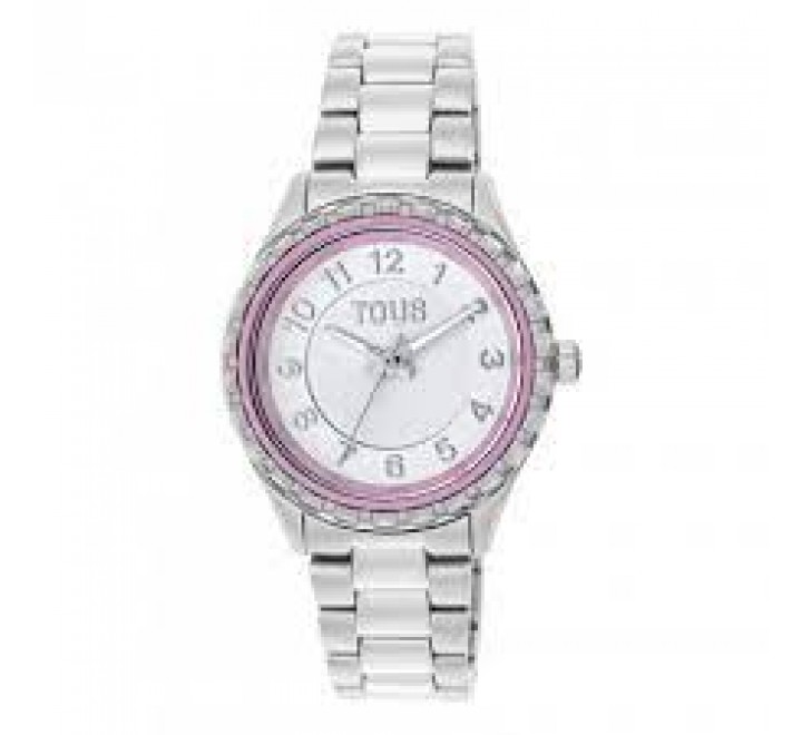 RELOJ TOUS NIñA CAJA Y ARMIS ACERO BISEL LILA 200351081