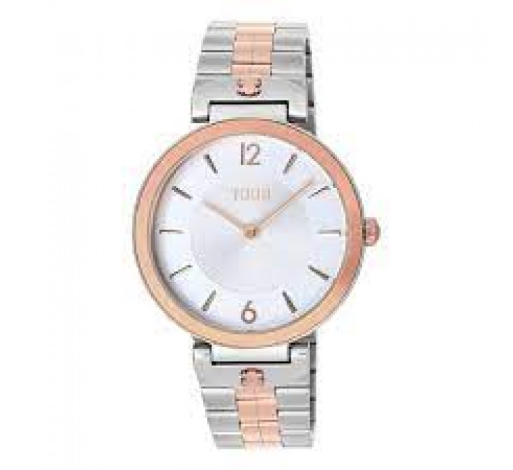 RELOJ TOUS CAJA Y ARMIS ACERO BICOLOR ROSADO 200351071