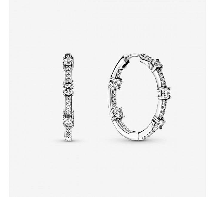 PENDIENTES PANDORA PLATA ARO BARRAS CIRCONITAS 290043C01