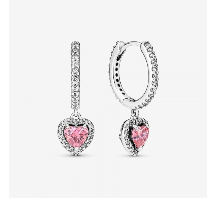 PENDIENTES PANDORA 291445C01 CORAZON HALO BRILLANTE