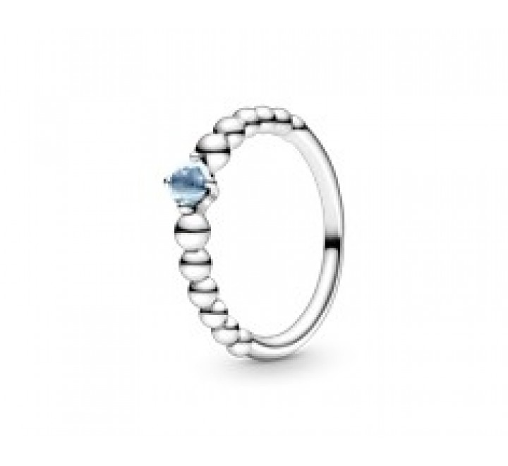 ANILLO PANDORA ESFERAS AZUL AGUA 198867C01-50