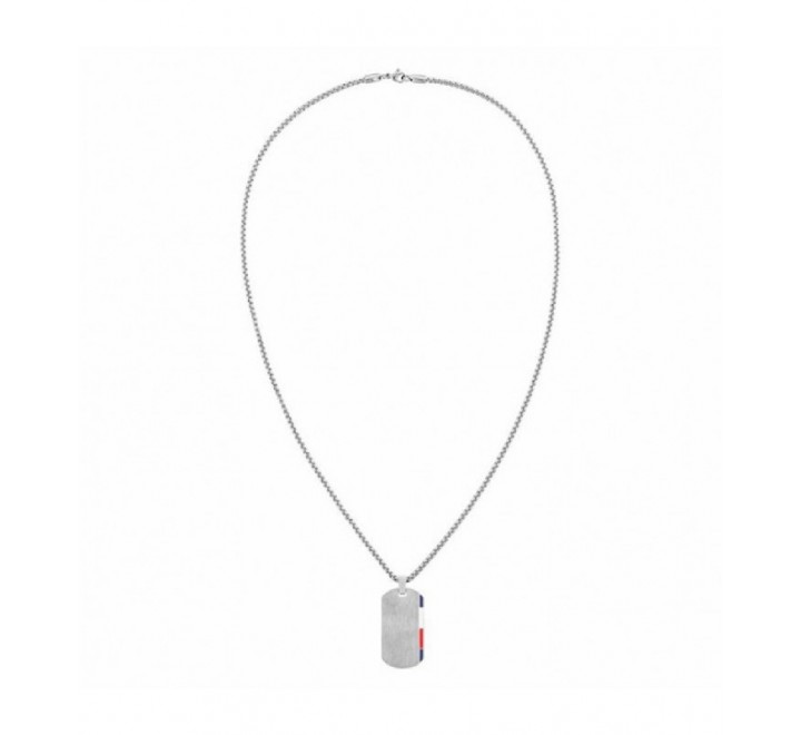 COLLAR TOMMY HILFIGER 2790248 ACERO RECTANGULAR COLORES
