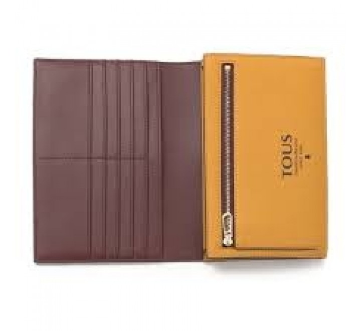 BILLETERA TOUS 095970737 M T ESSENTIAL MARRON-MOSTAZA