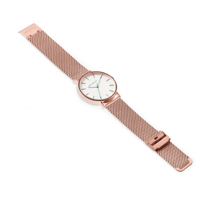 RELOJ MR BOHO 00728581 42MLM ACERO ROSADO CABALLERO