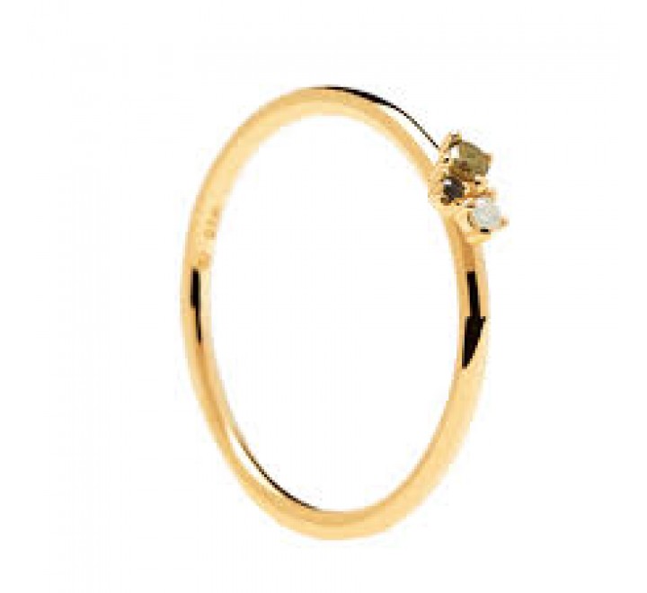 ANILLO PLATA PD PAOLA PIEDRAS COLOR Nº14 AN01-194-14