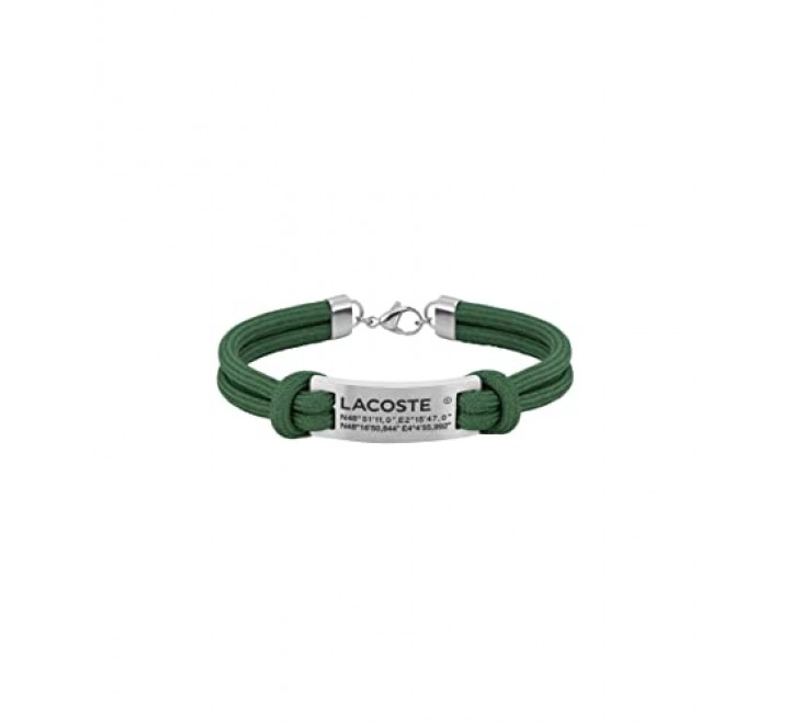 PULSERA LACOSTE VERDE NUDO 2040174