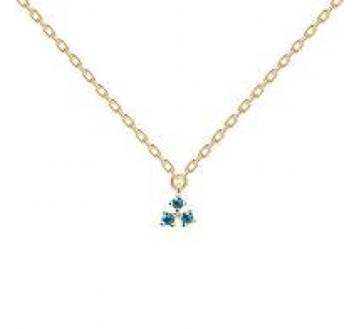 GARGANTILLA PDPAOLA CO01-161-U PLATA CHAPADA AGUAMARINAS