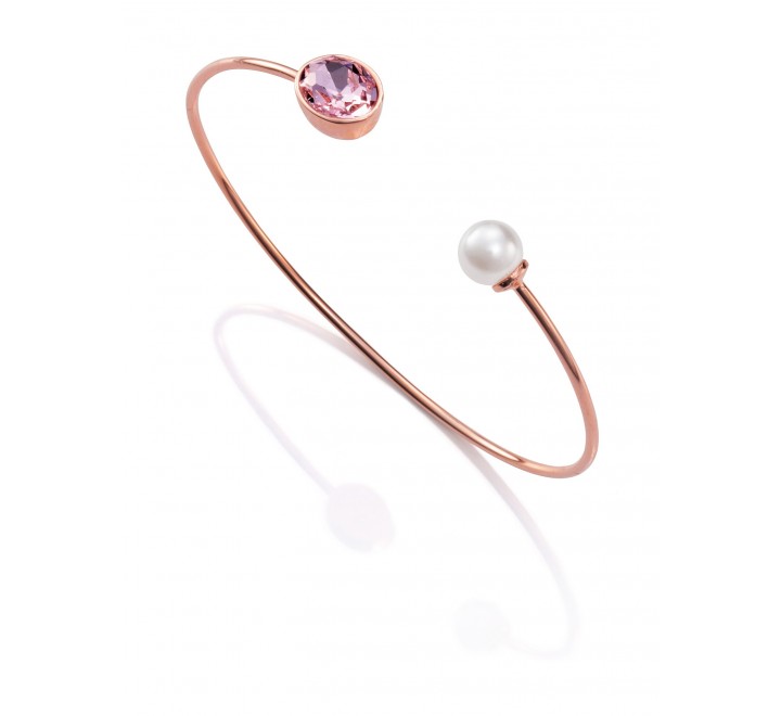 PULSERA VICEROY 3198P19019 ROSADA CRISTAL Y PERLA SINTETICA