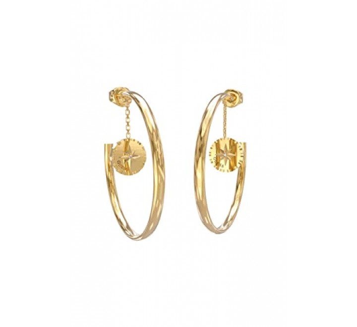PENDIENTES GUESS ACERO DORADO ARO JUBE02205JWYGT-U