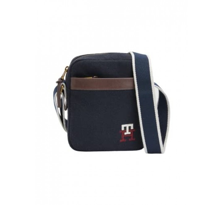 BANDOLERA TOMMY HILFIGER TELA AZUL MARINO AM0AM10288 DW6