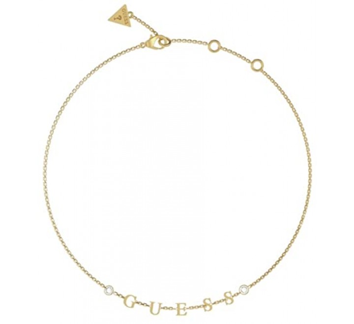 GARGANTILLA GUESS ACERO DORADO PALABRA JUBN02225JWYGT-U
