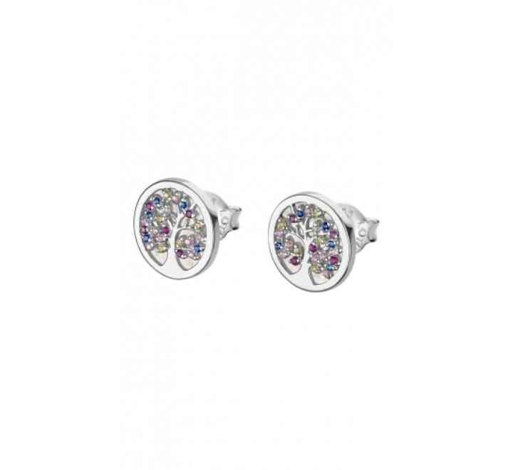 PENDIENTES LOTUS PLATA NACAR ARBOL VIDA MULTICOL LP1889-4/1