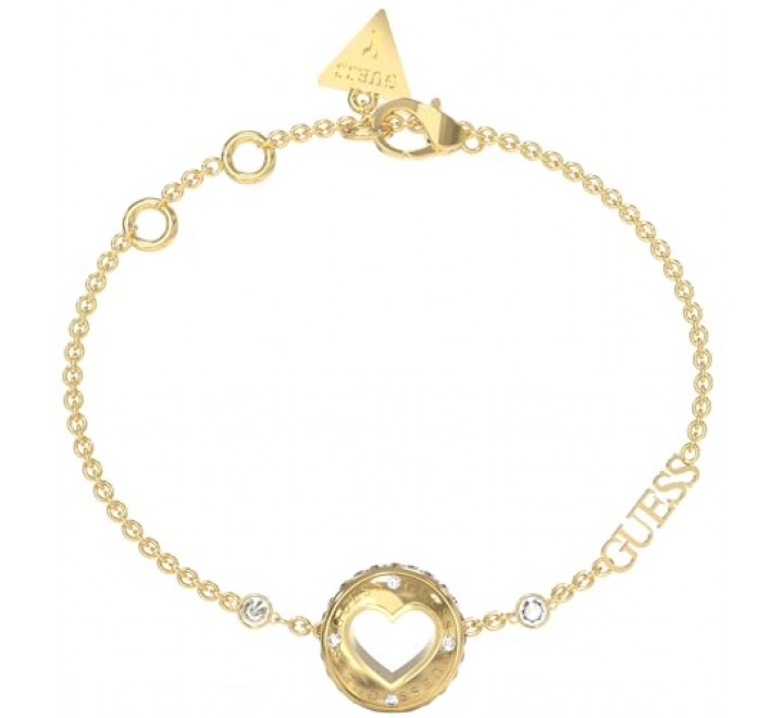 PULSERA GUESS CORAZON ACERO DORADO JUBB03344JWYGS
