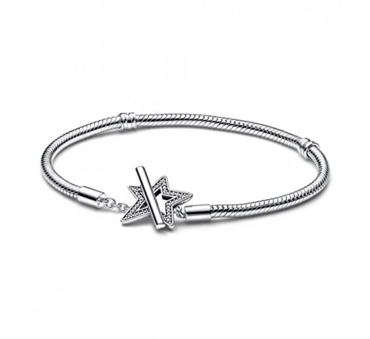 PULSERA PANDORA PLATA ESTRELLA ASIMETRICA 592357C01-18