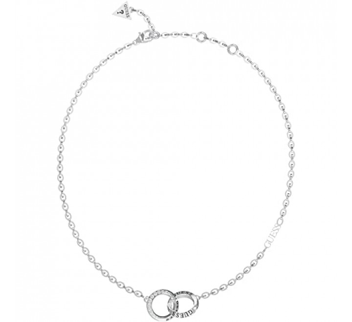GARGANTILLA GUESS ACERO CIRCULOS ENTRELAZAD JUBN02191JWRHT-U