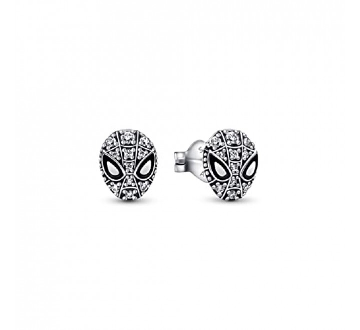 PENDIENTES PANDORA PLATA MASCARA SPIDER-MAN MARVEL 292354C01
