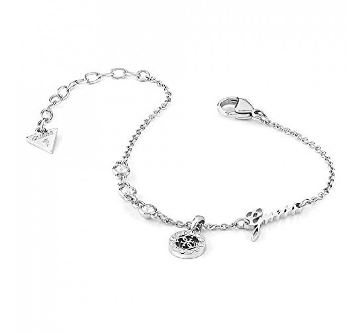 PULSERA GUESS ACERO COLGANTITO Y CIRCONITAS UBB79041-S