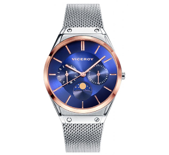 RELOJ VICEROY 42318-37 ESTERILLA ACERO BISEL CHAPADO ROSADO