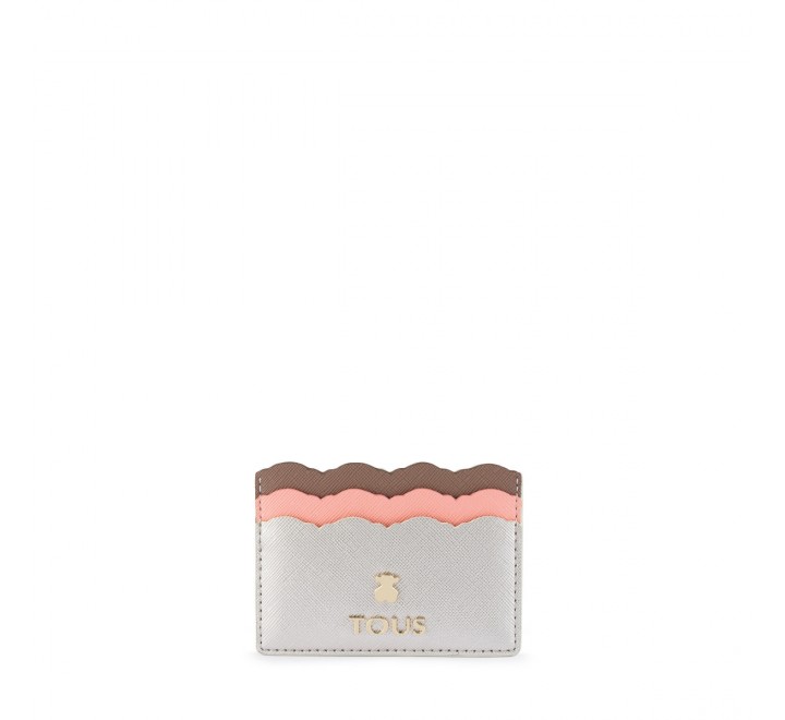 TOUS TARJETERO 995960466 CARLATA PLATA- ROSA
