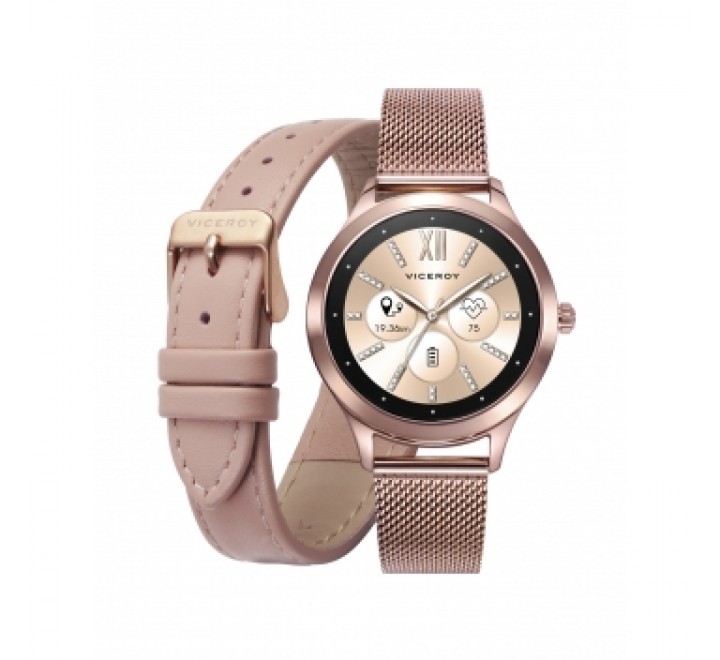 RELOJ VICEROY SMART ACERO ROSADO CORREA REGALO 401142-70