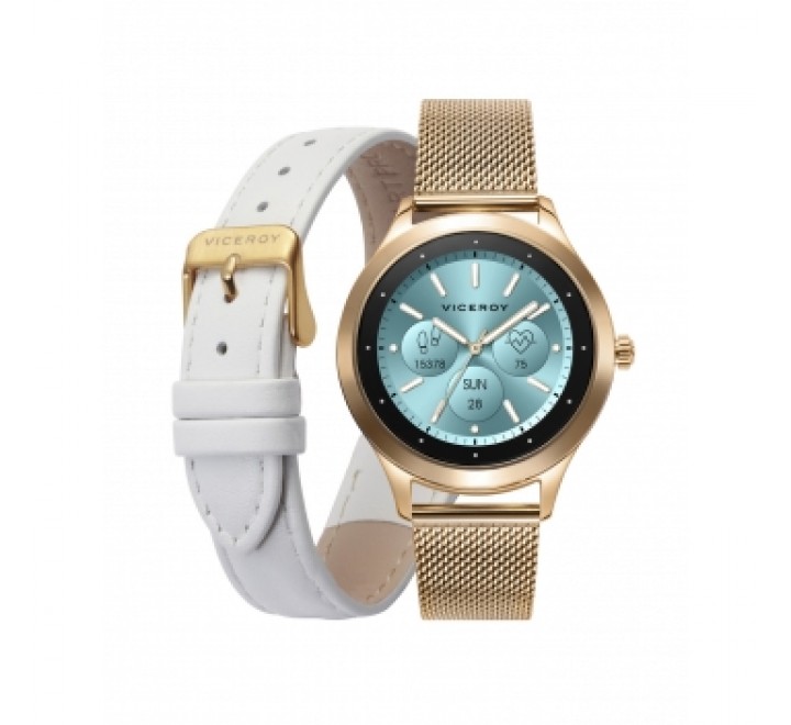 RELOJ VICEROY SMART ACERO DORADO CORREA REGALO 401142-90
