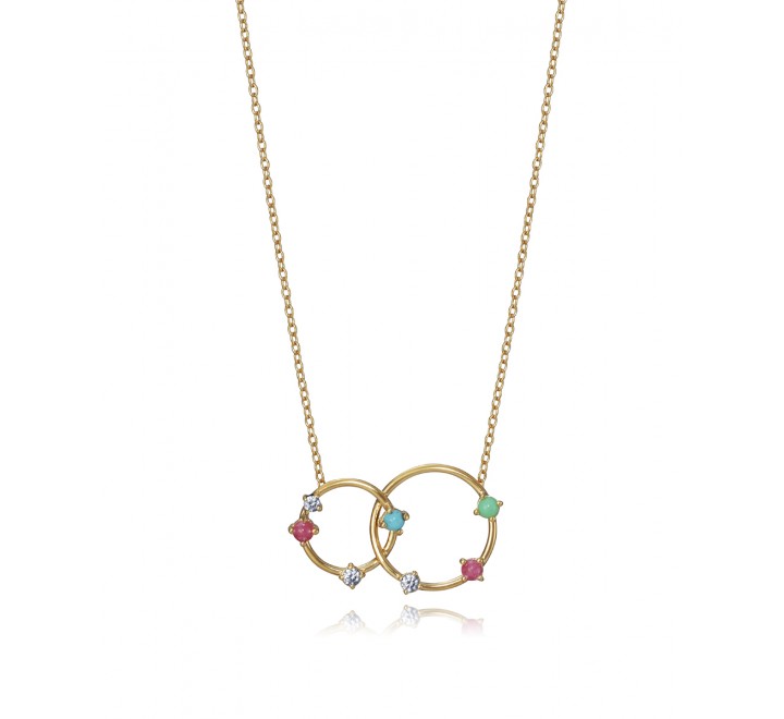 GARGANTILLA VICEROY PLATA DORADA COLORES 4118C100-49