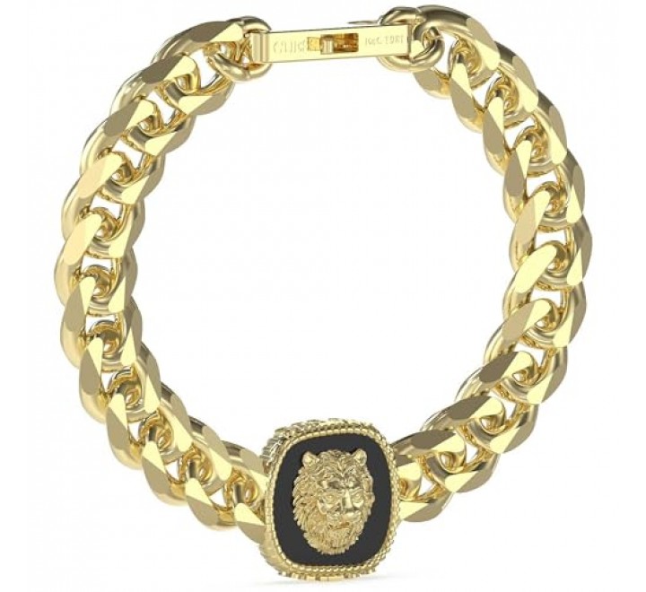 PULSERA GUESS ACERO DORADO LEON JUMB04001JYGBKS