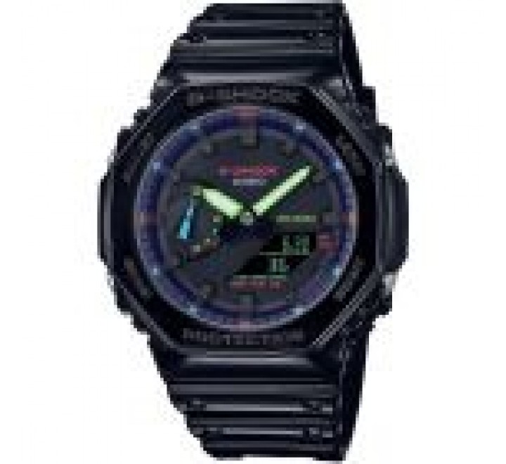 RELOJ CASIO G-SHOCK ANADIGI RESINA NEGRA GA-2100RGB-1AER