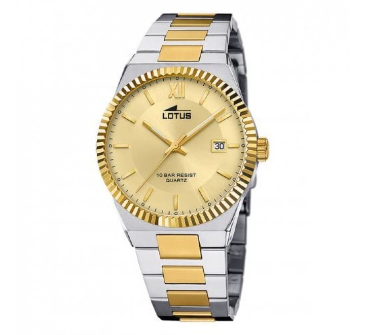 RELOJ CABALLERO ACERO BICOLOR SUMERGIBLE 18836/3
