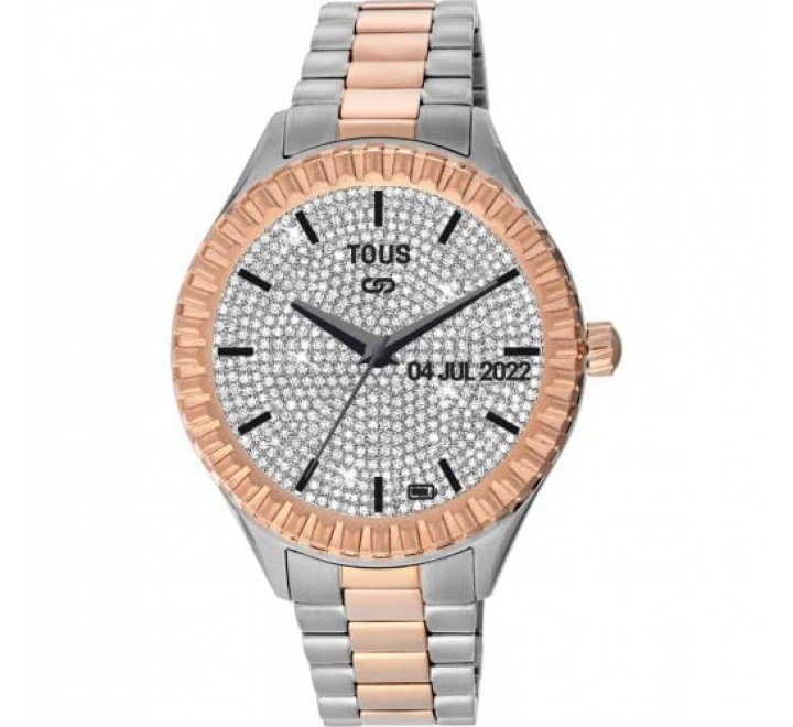 RELOJ TOUS T-CONNECT CAJA Y ARMIS ACERO BICOLOR 200351039