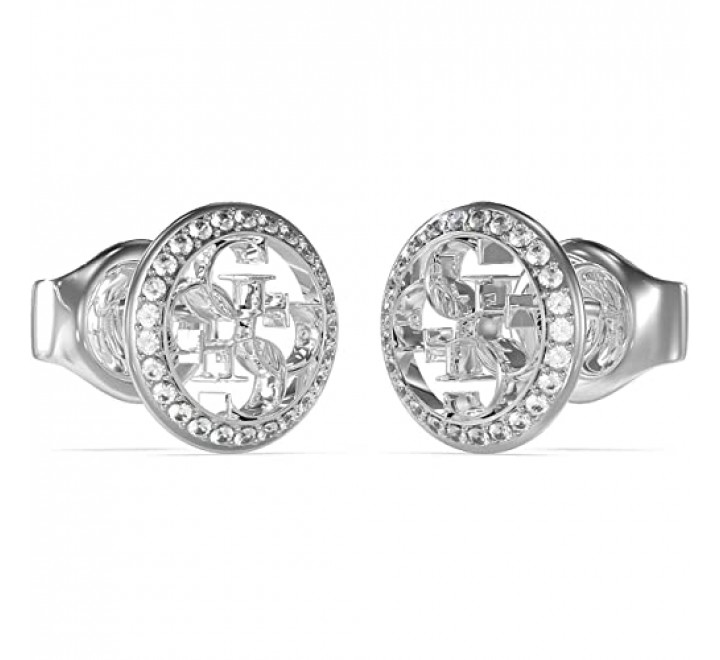 PENDIENTES GUESS ACERO REDONDO CIRCONITAS JUBE02136JWHT-U