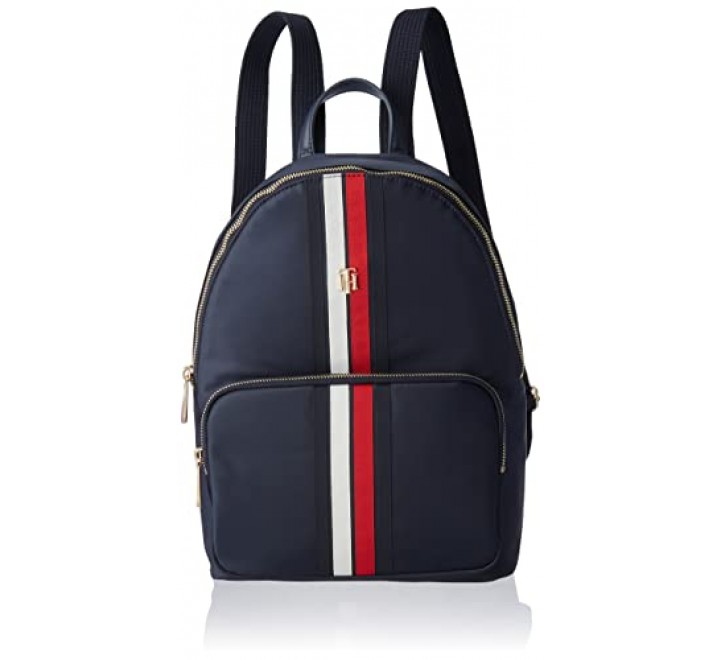 TOMMY HILFIGER Mochila Latam Jacquard Azul Mujer