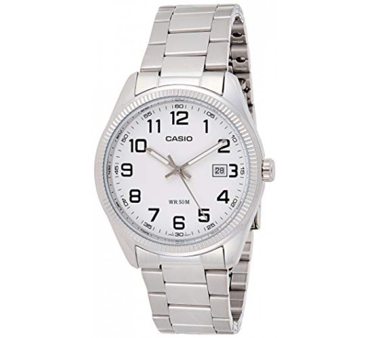 RELOJ CASIO ACERO ANALOGICO ESFERA BLANCA MTP-1302PD-7BVEF