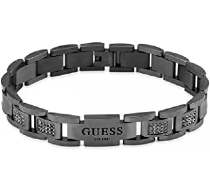 PULSERA GUESS ACERO NEGRO ESLABONES JUMB01342JWGMBKT-U