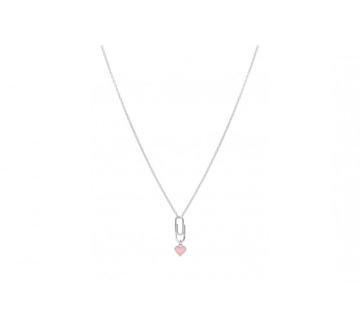 GARGANTILLA MAREA PLATA ALFILER CON CORAZON D02407/AA