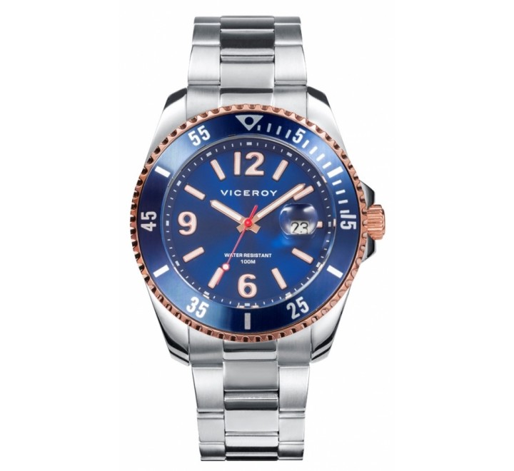 RELOJ VICEROY 401221-35 ACERO BISEL CHAPADO ROSADO